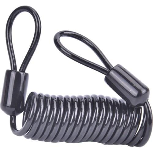 New Anti Theft Bike Brake Disc Lock For Scooter Wheels Safety Spring Rope Steel Wire