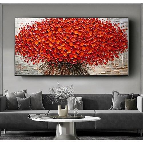 Hand painted canvas oil paintings modern wedding decor oil Painting Wall art Pictures home Decoration for living room on Canvans