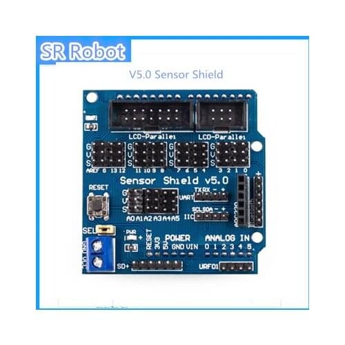V5.0 Sensor Shield For Arduino Expansion Board Electronic Building Blocks Robot Accessory DIY Smart Robot Tank Car Chassis
