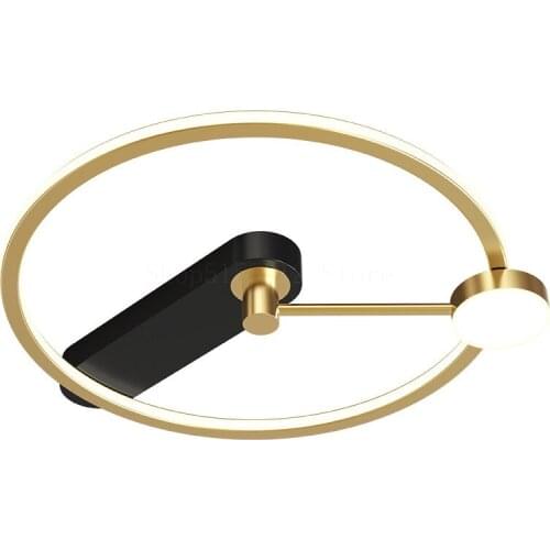 Modern Ceiling Lamps Luxury Lustre Metal Golden Ring Hanging Nordic Lamp Living Room Decoraten Kitchen Home Decor Ceiling Lights