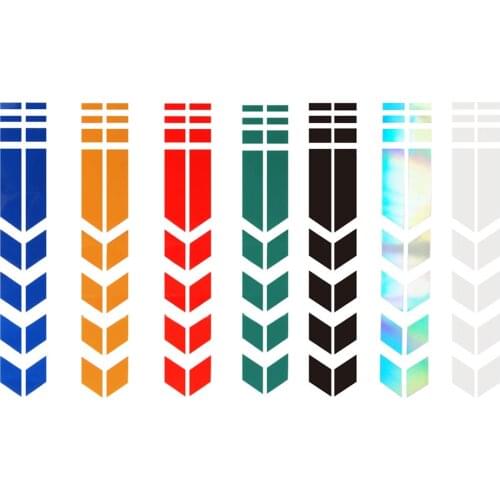 Motorcycle Reflective Sticker Wheel Car Decal on Fender Waterproof 34x5cm Refit Decoration Waterproof Car Stickers