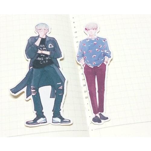 13pcs Creative cute self-made cartoon boy man stickers scrapbooking stickers/decorative sticker /DIY craft photo albums