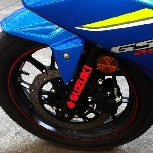 2PCS Car Styling and Decals Motorcyle Motorbike Front Shock Aside Box DIY Decorate Sticker for EN GSX250R DL250 GXR GW250F