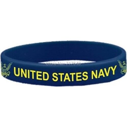 200pcs United States Navy wristband silicone bracelets free shipping by FEDEX