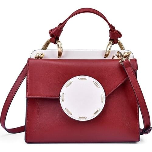 214 Real Leather Women Flap Crossbody Bags Solid Casual Small Handbag