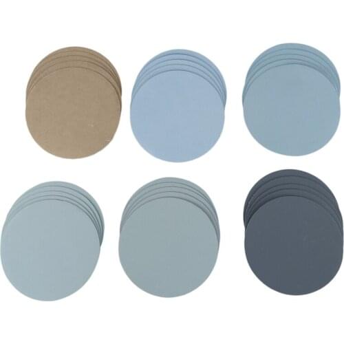 30Ps125Mm Water Grinding Abrasive Paper 5Inch Grit 1500-10000 Sanding Discs Hook Loop Sandpaper Round Sandpaper Disk Sand Sheet