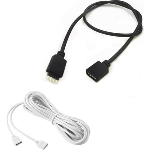 4Pin LED Connector Extension Cable Cord Wire RGB 5050 3528 LED Strip Lighting Connector wire for 5050 3528 RGB LED Strip Light