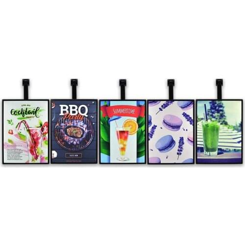 Aluminum frame LED restaurant wall restaurant menu board light box snap