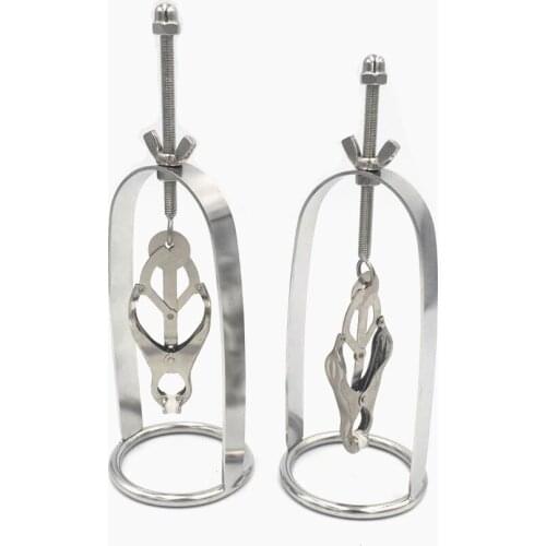 High Quality butterfly nipple clamps Stainless steel nipple clamps sex toys for women,Breast clip,slave restraints