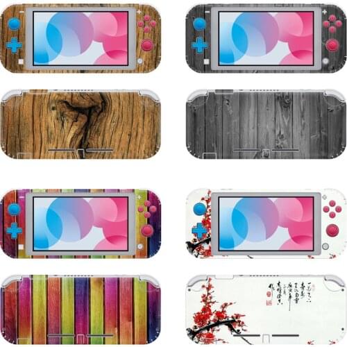 Wood and flower design For N intendo Switch Lite Protector Skin Sticker for switch lite pvc viynl skin sticker