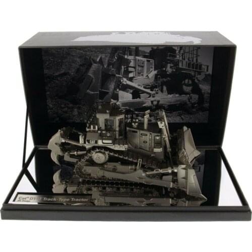 Caterpillar Cat D11T Track Type Tractor Dozer Matt Silver Plated 1/50 New in Box