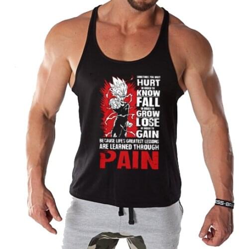 Men Tank Tops Print Fitness Tank Tops Bodybuilding Men fashion Sleeveless vest Muscle Cotton Tank Top for Men 2021
