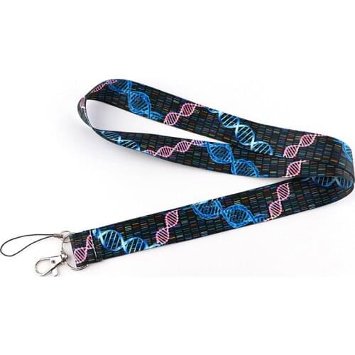 DNA Molecules Cute Baby Lanyard for Keys Phone Cool Neck Strap Lanyard for Camera Whistle ID Badge Cute webbings ribbons Gifts