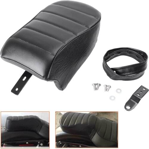Motorcycle Rear Passenger Seat Cushion Pillow Pillion Pad for Harley Davidson Sportster Iron 883 XL883N 2016 2017 PU Spare Part