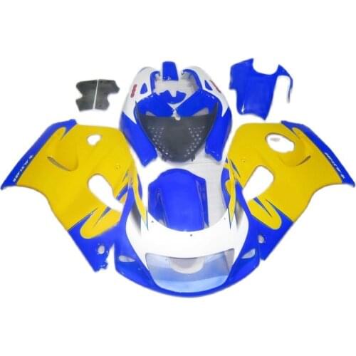 Motorcycle Fairings for SUZUKI SRAD GSXR600 GSXR750 1996 1997 1998 1999 2000, Blue Yellow white fairing kit GSXR 600 750 PL56