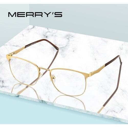 MERRYS DESIGN Men Women Fashion Trending Oval Glasses Frame Unisex Myopia Prescription Optical Eyeglasses S2060
