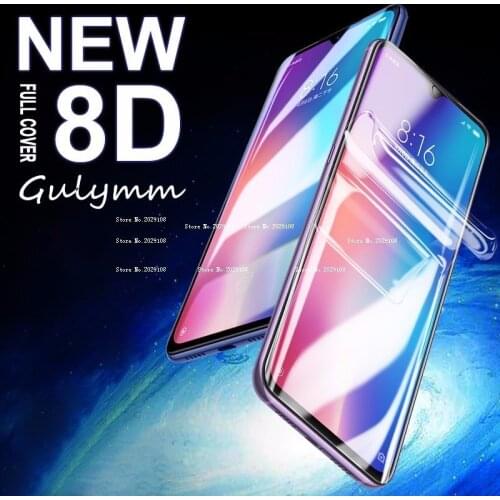 New 8D Soft Hydrogel Film Full Cover For Xiaomi Mi A3 10 9 Lite 9T For Redmi 10X Note 7 8 9 9S 8T Pro Screen Protector Film