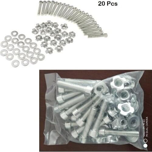 20 Pcs/Set Rock Climbing Wood Wall Screw Set Wrench Combination for 10 Pcs Climbing Rock Accessories