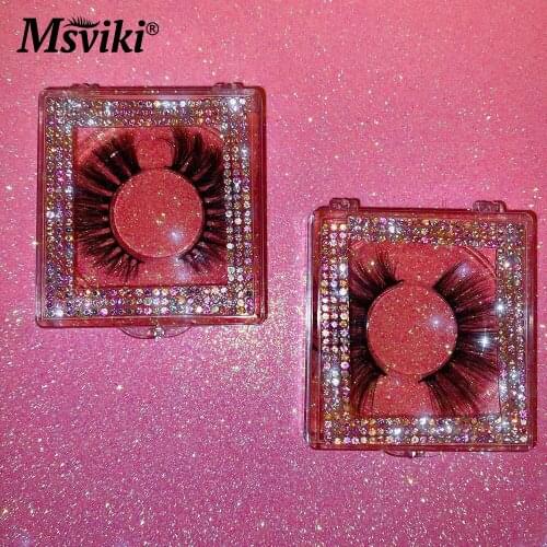 Natural 3D Mink Lashes Bulk Wholesale Packaging Diamond Box Wispy Cruelty Free False Eyelashes Vendors Makeup Lash Extension