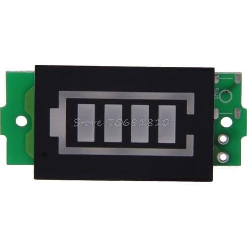 Single 3.7V Lithium Battery Capacity Indicator Module 4.2V Blue Display Tester