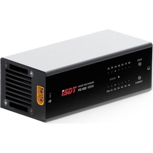 Original ISDT FD-100 80W 6A Smart Control Discharger for 2S-8S Lipo Battery for RC Models User Charging XT60 Port Charger