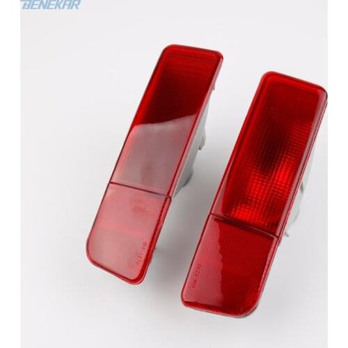 Benekar Pair of Left Right Rear Bumper Lamp Reflector for Mitsubishi Outlander 2003-2006
