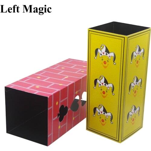 Packs Flat Production Box Magic Tricks Objects Appearing From Empty Box Magia Stage Illusions Gimmick Props Accessories Comedy