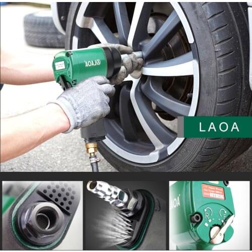LAOA 800Nm Pneumatic Torque Wrench 1/2" Aluminum Impact Wrench Forward and Reverse Speed Adjustable Air Spanner