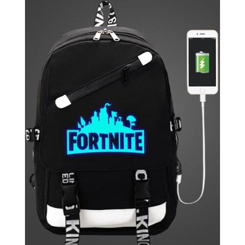 Games Fortnite Men Backpack Luminous Teenagers School Backpack Bag Fashion Waterproof Travel Bag Casual Laptop Mochilas