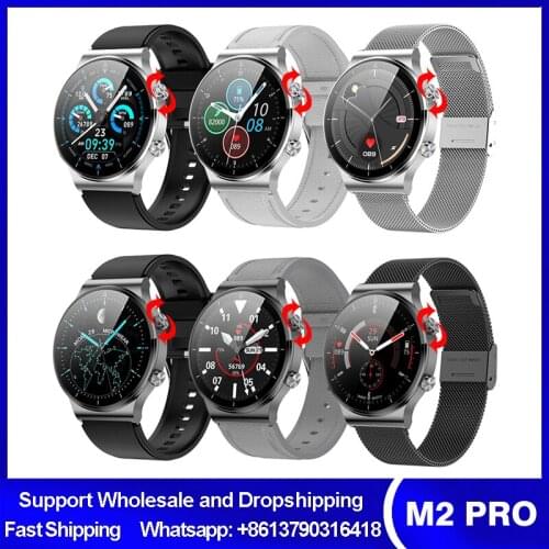 M2 PRO Smartwatch Bluetooth Call Men Watch Wireless Charging IP68 Waterproof Heart Rate Blood Pressure Monitor for Android IOS