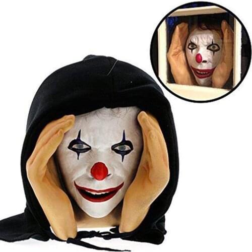Halloween Scary Peeping Witch Window Decoration Horror Funny Prank Face Mask Haunted House Party Halloween Spoof Decoration