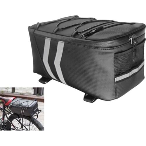 Bicycle Bags 9L Large Capacity Waterproof Cycling Bag Mountain Bike Saddle Rack Trunk Bags Luggage Carrier Bike Bag