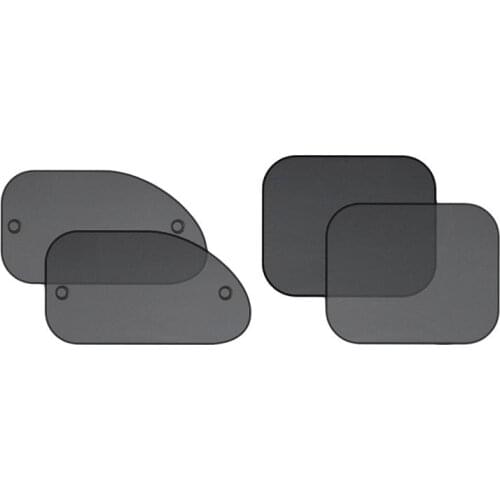 1 Set 4pcs Universal Close-Fitting Car Window Sunshade Car Windows Uv Protection Window Shade (Black)