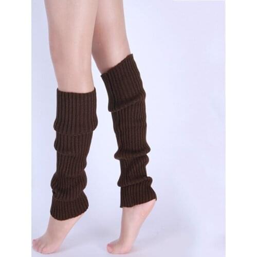 1pair Stylish Women Kniting Leg Warmer Winter Knit Crochet Fashion Lady Legging Foot Warmer HSJ88