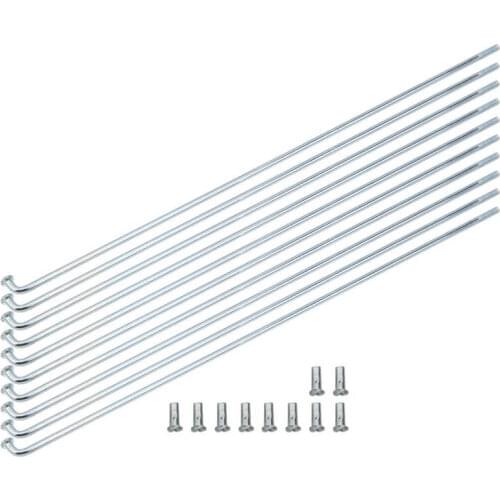 10pcs 13g Bike Spokes Stainless Steel Bicycle Spokes 80mm/190mm/220mm/310mm Tricycle Spokes Bike Accessory