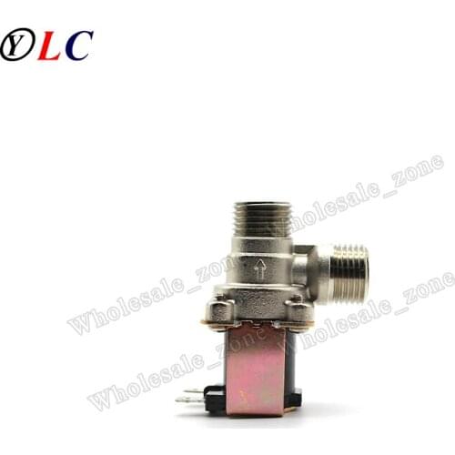 DC 12V Stainless Steel 20mm 1/2" Electric Solenoid Valve Flooding Water Valve Right Angle N/C
