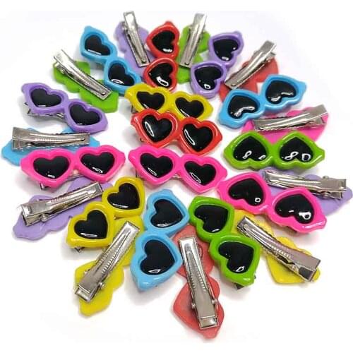 6pcs Sunglasses Hairpins Pet Dog Hair Clips for Puppy Dogs Cat Pet Hair Accessories Decor Pet Supplies