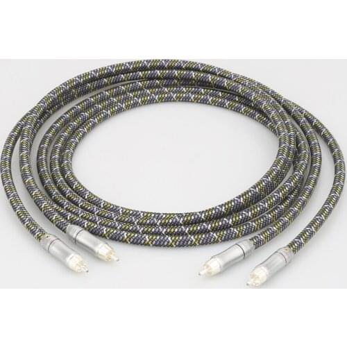 A52 HI-End 99.9999% OFC Copper RCA TO RCA Audio Cable Home Theater DVD 2RCA HIFI Cable CD Amplifier