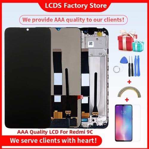 AAA Quality LCD For Xiaomi Redmi 9C LCD With Frame LCD Display Screen For Xiaomi Redmi 9C Screen LCD 10-Touch 1600×720 FHD