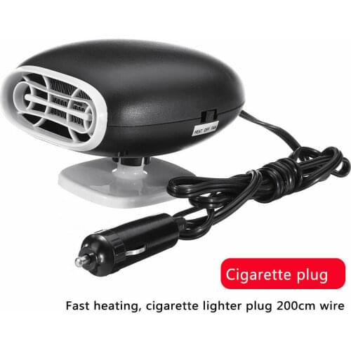 12V 150W Car Heater 2in1 Auto Cigarette Lighter Heater Cooling Fan Windscreen Defroster Demister Warming Car Accessories