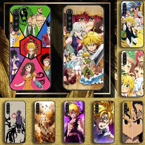 Anime The Seven Deadly Sins Phone case For Xiaomi Redmi Note 7 7A 8 8T 9 9A 9S 10 K30 Pro Ultra black trend prime luxury cover