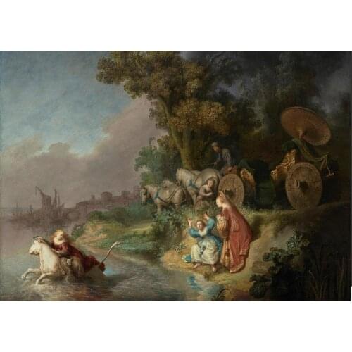 Portrait Artist Rembrandt van Rijn Paintings The Abduction of Europa Hand painted Classical Landscape art