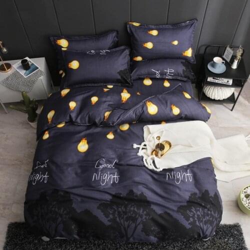 58 elk bedding set super king size duvet cover navy bedding 3/4pcs bed set flower bed linen flat sheet Adult kids home bed set
