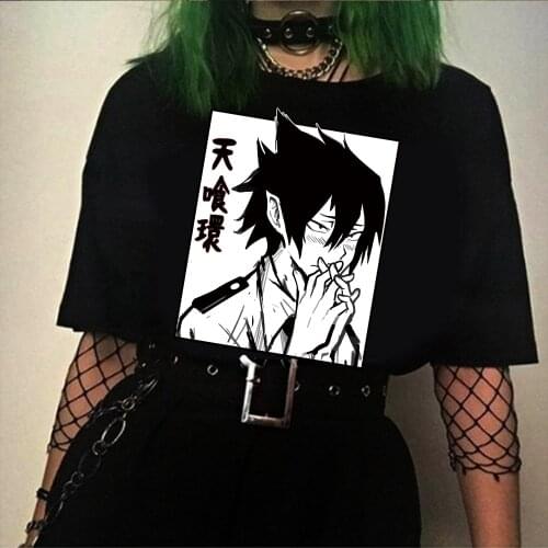 Japanese Anime My Hero Academia T Shirt Shinso Hitoshi Anime T-shirt Graphic Tees Unisex