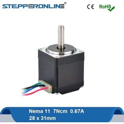 Mini Stepper Motor Nema 11 Step Motor 4-lead 0.67A 6Ncm 28x31mm for CNC XYZ DIY 3D Printer