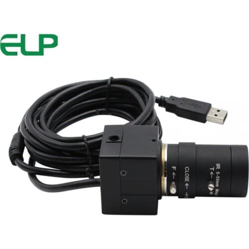 MJPEG YUY2 5MP security protection usb webcam 5-50mm manual varifocal lens Aptina MI5100 usb camera for portable video system