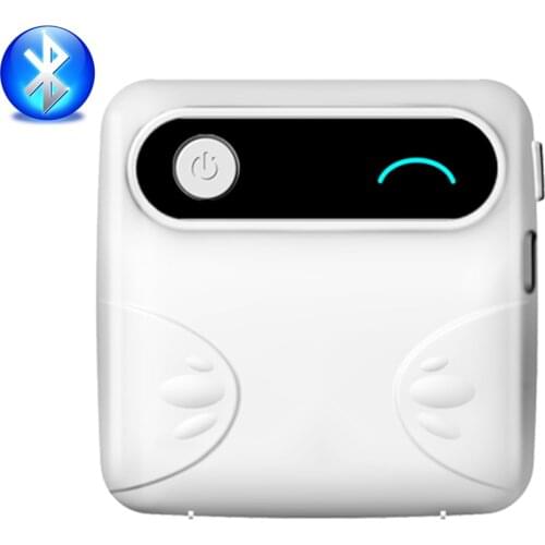 Fashion Mini 58mm Receipt Bill Bluetooth Printer Portable Homework Topic Message Note Print With Battery Rechargeable