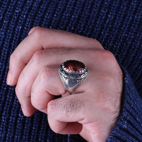Handmade Mens Silver Zultanite Ring, Man 925 Silver Handmade Oval Color Changing Zultanite Ring