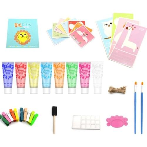 30ml Finger Paint 6/8/12 Colors Set Washable Kids Finger Paint Supplies Gift M17F