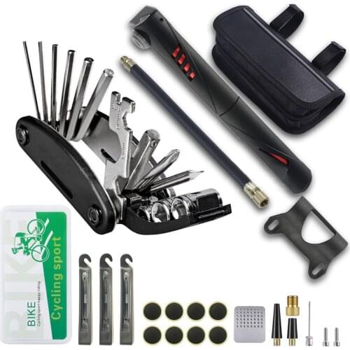 Outdoor Sport Multifunction Durable Portable Mountain Bike Tool Kit Multifunctional Bicycle Repairing Set For Cycling